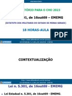 Aulas 15 e 16 - EMEMG CHO 2023 - Arts. 188 Ao 221-A