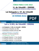 Aulas 07 e 08 - EMEMG CHO 2023 - LD 37 de 1989 - retificado