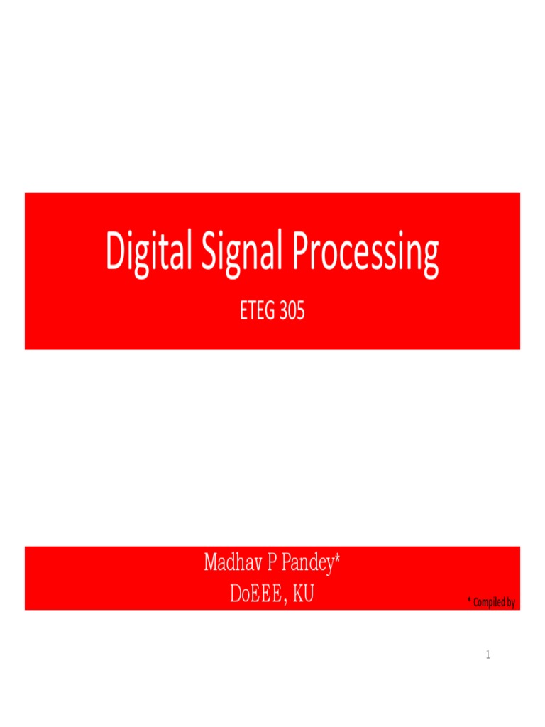 FIR Filter Design PDF Filter (Signal Processing) Digital Signal