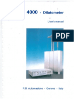 Dilatometer DL-4000 Manual