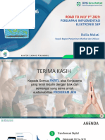 Persiapan Perluasan Implementasi E-SEP Road To 1 Juli 2023