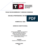 Derecho Constitucional - Semana 1