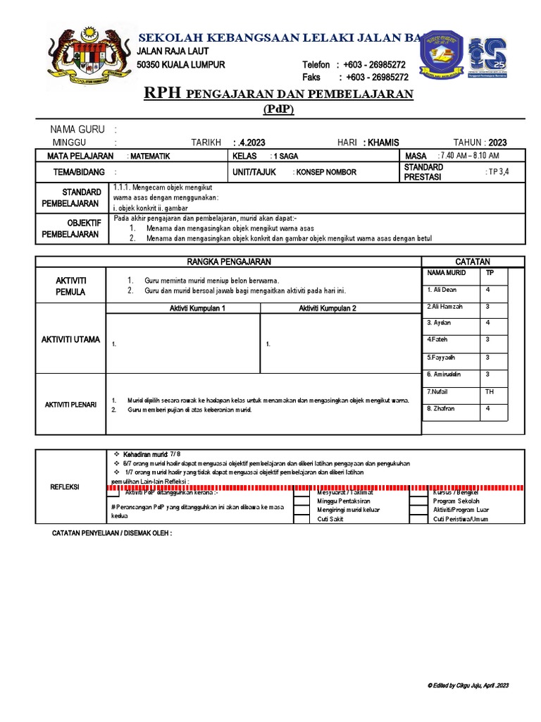 RPH Ringkas | PDF