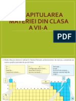 Recapitulare - Clasa A VII-a