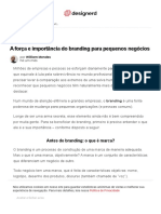 A Força e Importância Do Branding para Pequenos Negócios - Designerd