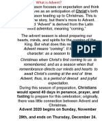 ADVENT DOCUMENT For GRADE 8