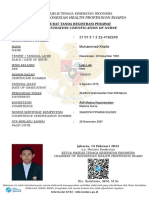 (The Indonesian Health Profession Board) : Registration Certification of Nurse