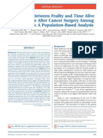 Association Between Frailty and Time Alive and at Home After Cancer Surgery Among Older Adults: A Population-Based Analysis