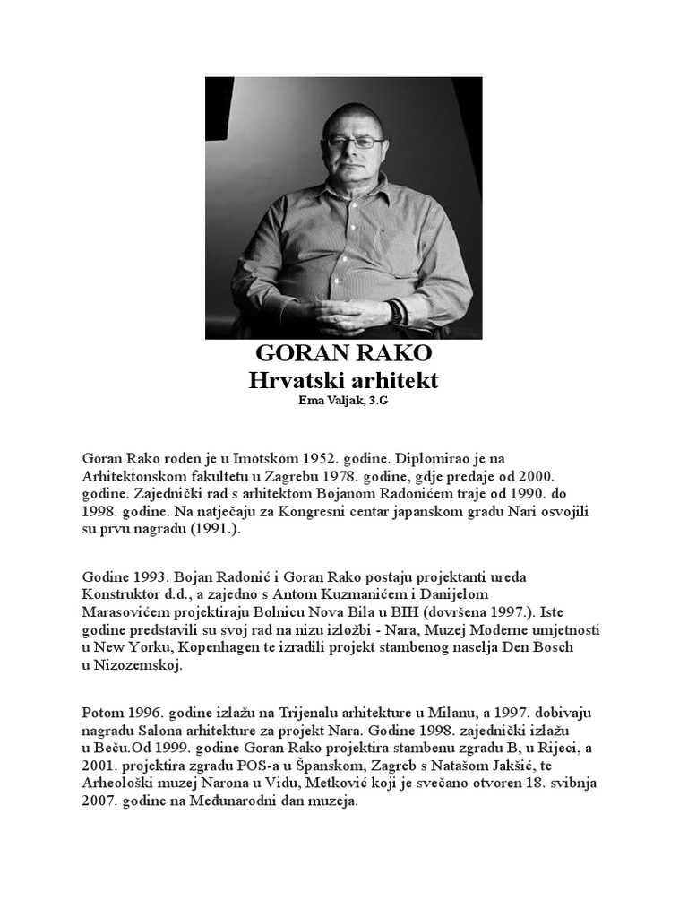 Goran Rako | PDF