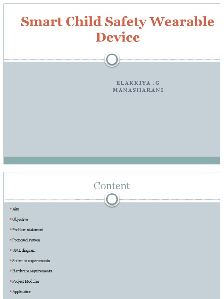 Smart Child Safety Wearable Device PDF