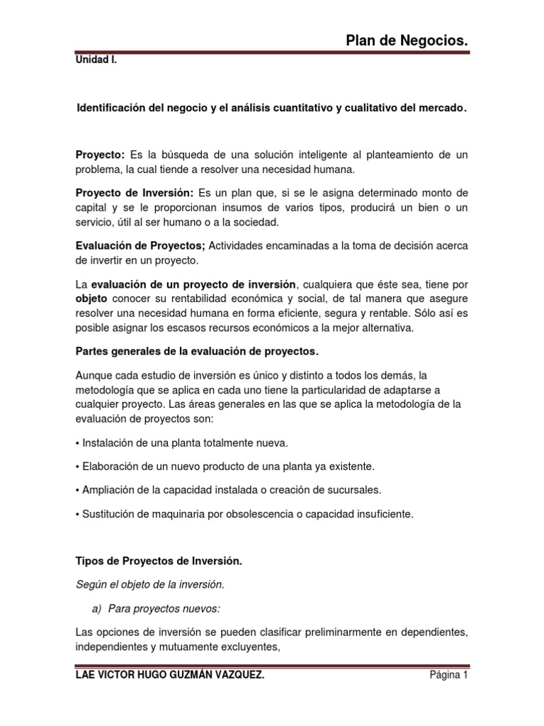 Organización del Negocio y Proyectos | PDF | Negocios | Finanzas y dinero