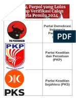 24 Parpol Yang Lulus Pemilu 2024