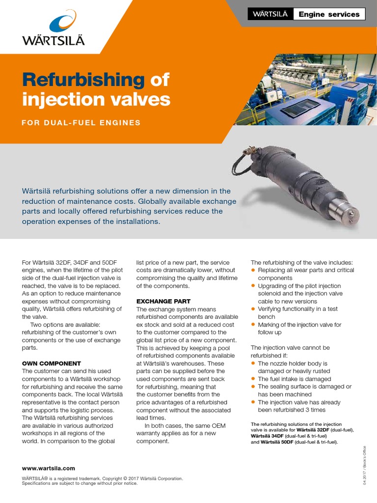 brochurerefurbishingofinjectionvalvesfordualfuelengines PDF