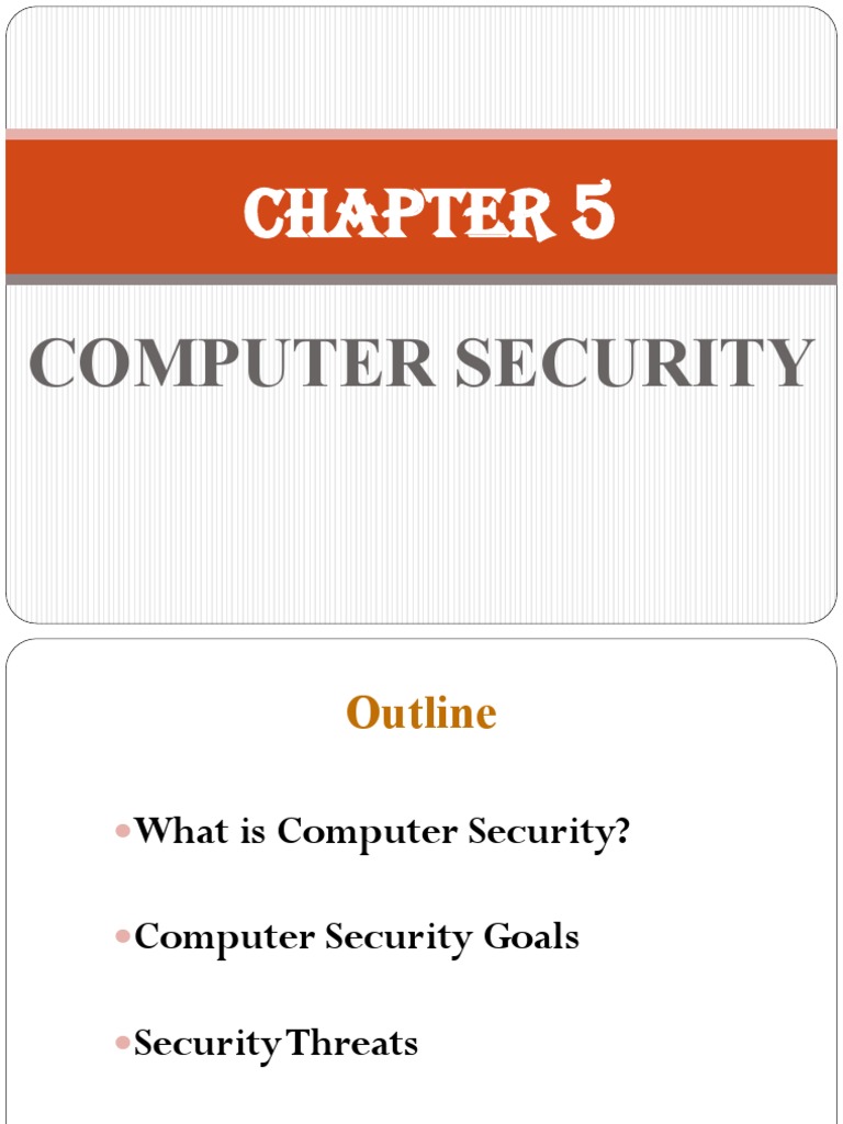 Chapter 5. Computer Security | PDF