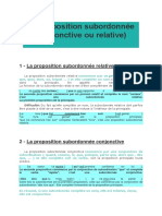 La Subordonnée Relative Et Conjonctive - Leçon.