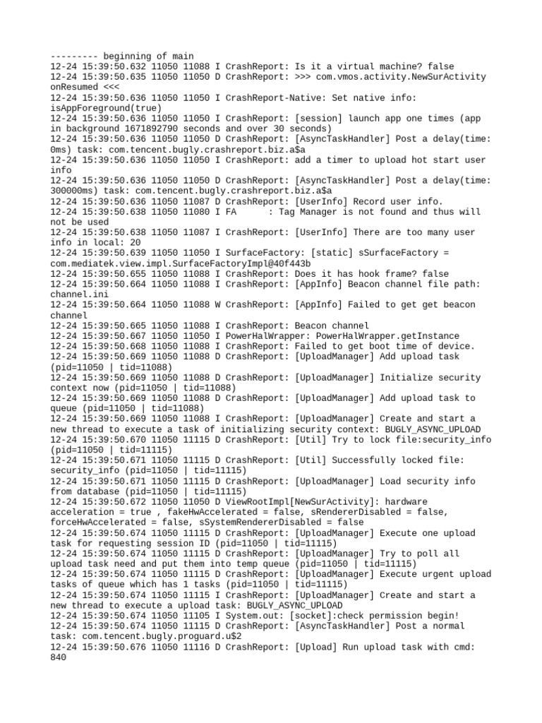 Android System Server Crash Report | PDF | Computing | Software