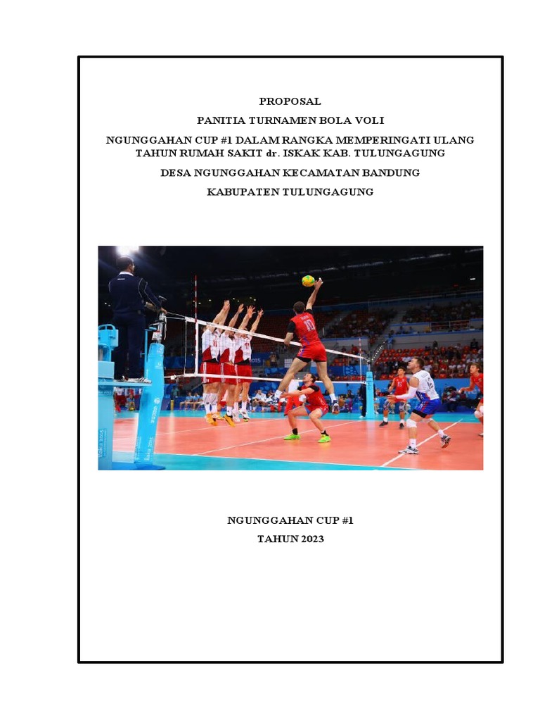 Cover Proposal Bola Voli | PDF