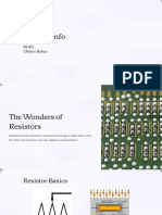 The Wonders of Resistors