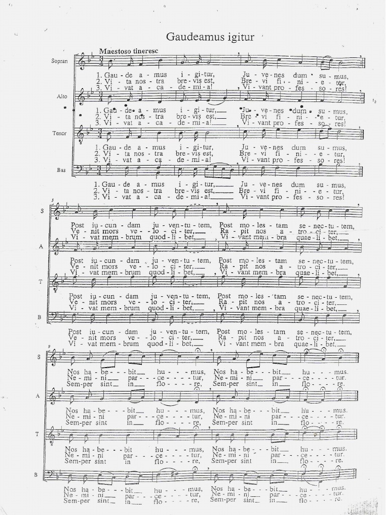 Gaudeamus Igitur | PDF
