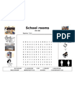 ESL Worksheet: School Rooms