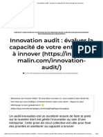 Innovation Audit: Évaluer La Capacité de Votre Entreprise À Innover