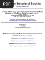 Download In Denial of Democracy-Social Psychological Implications for Public Discourse on State Crimes Against Democracy Post-9-11 by Etienne De La Boetie SN65127742 doc pdf