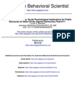 In Denial of Democracy-Social Psychological Implications for Public Discourse on State Crimes Against Democracy Post-9-11