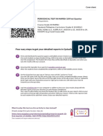 PERIODICAL TEST IN MAPEH 10 First Quarter - Cover Sheet