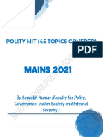 (Saurabh Kumar) Polity Mains 2021 Notes