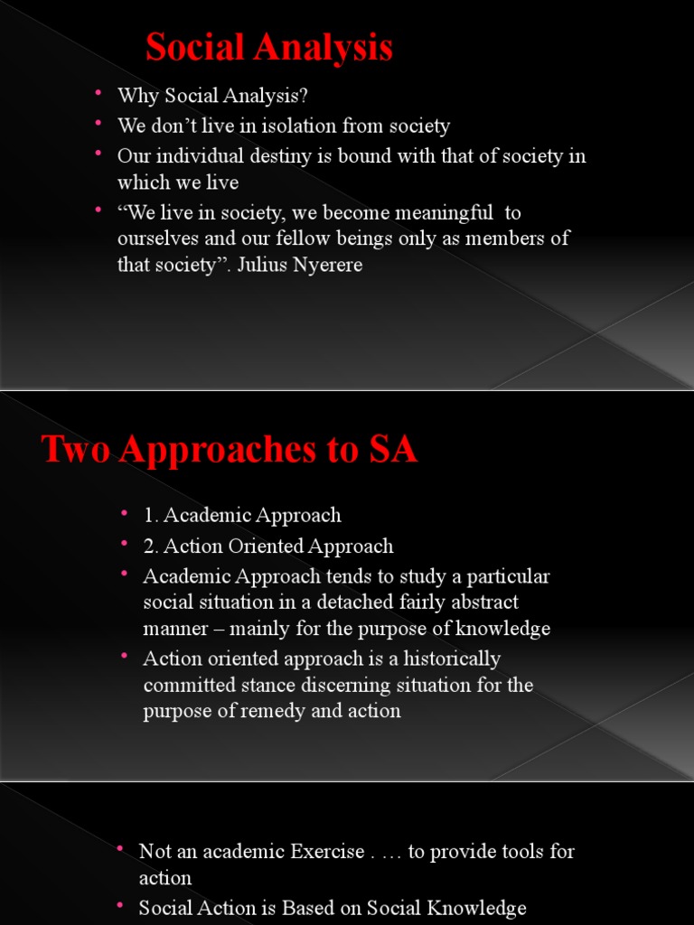 Social Analysis Meaning Definition Pillars PDF Society Economies