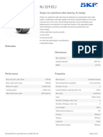 SKF NJ 319 ECJ Specification