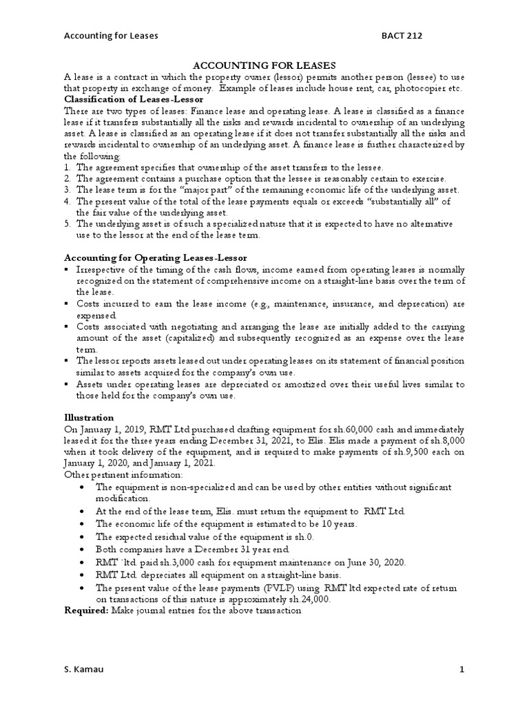 IDC Lease Accounting Overview | PDF