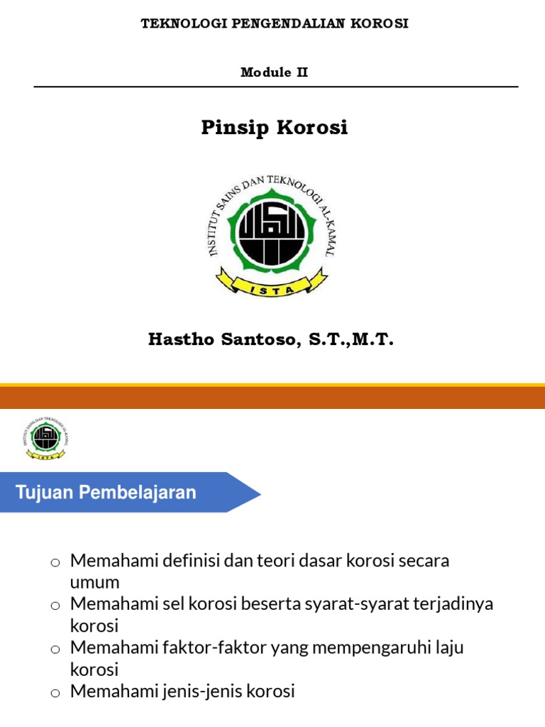 Teknologi Pengendalian Korosi dan Kinetika | PDF
