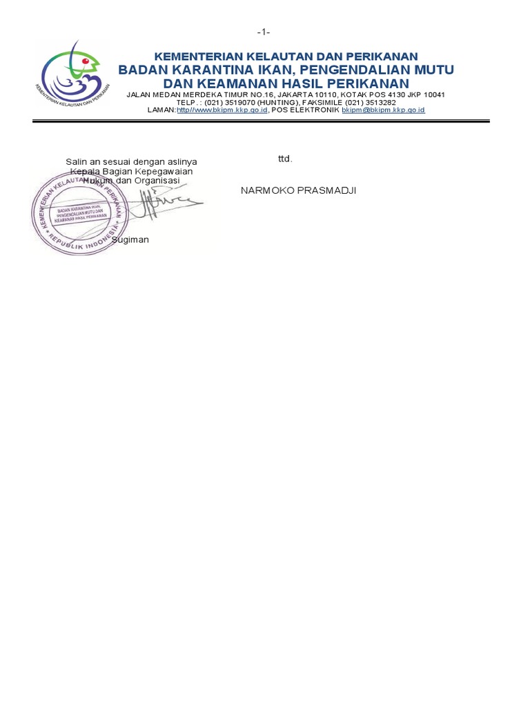 Contoh Kipm Surat | PDF