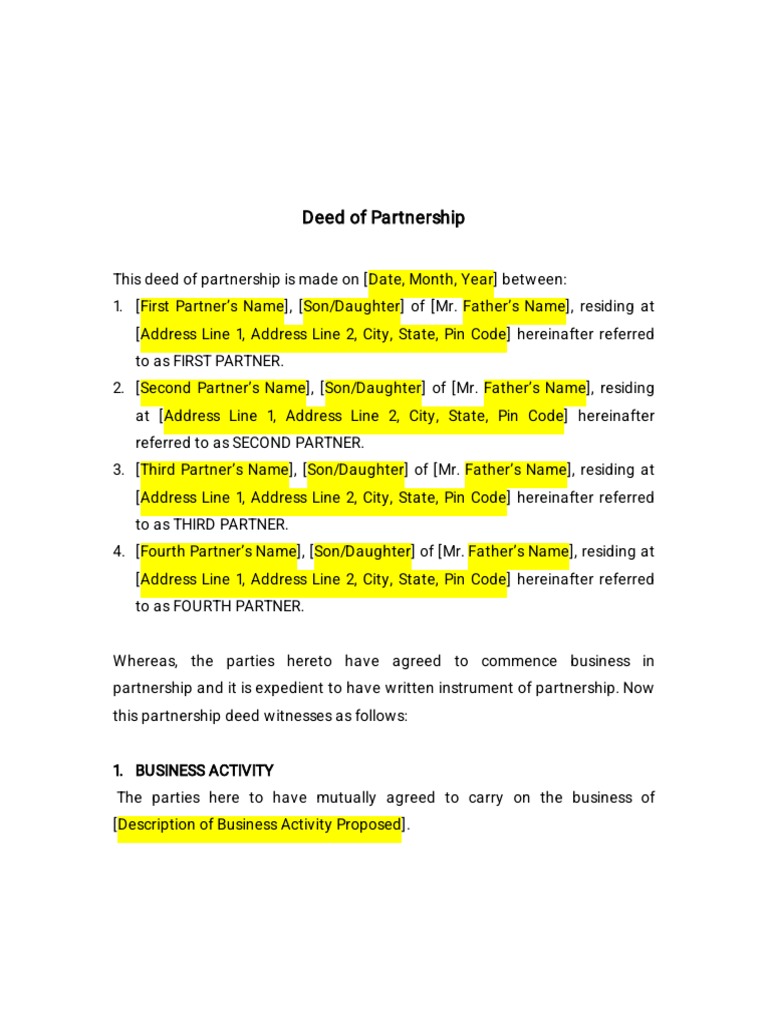 partnership-deed-format-pdf