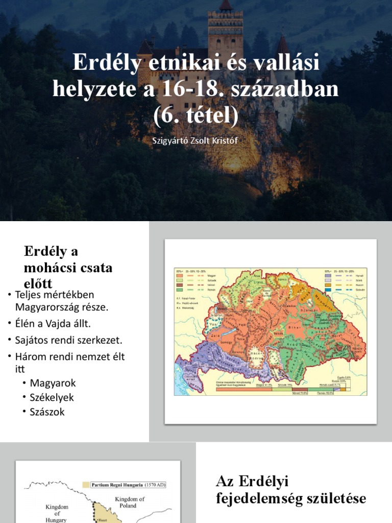 Erdély Etnikai és Vallási Helyzete A 16 18 Pdf