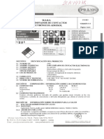 Hoja MSDS Limpiador de Contactos