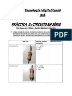 Pràctica 2 Circuits en SèriePau Sánchez I Dani Martínez