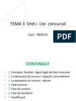 TEMA 3 Dret I Llei Concursal