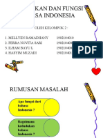 Kedudukan Dan Fungsi Bahasa Indo