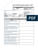 7546 - HIV - TB Programme Specialist Application