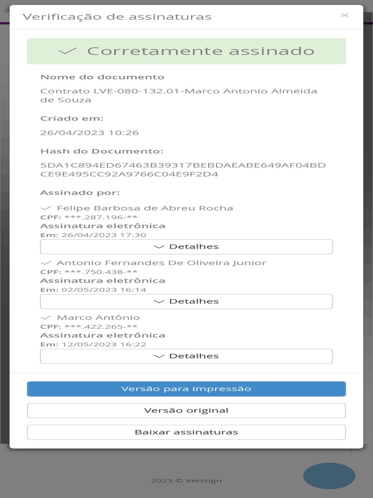 Verificador de Assinaturas Digitais | PDF