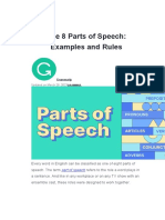 The 8 Parts of Speech 111