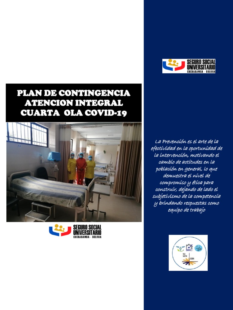 Plan de Contingencia Del Covid 19 Cbba | PDF | Hospital | Epidemias
