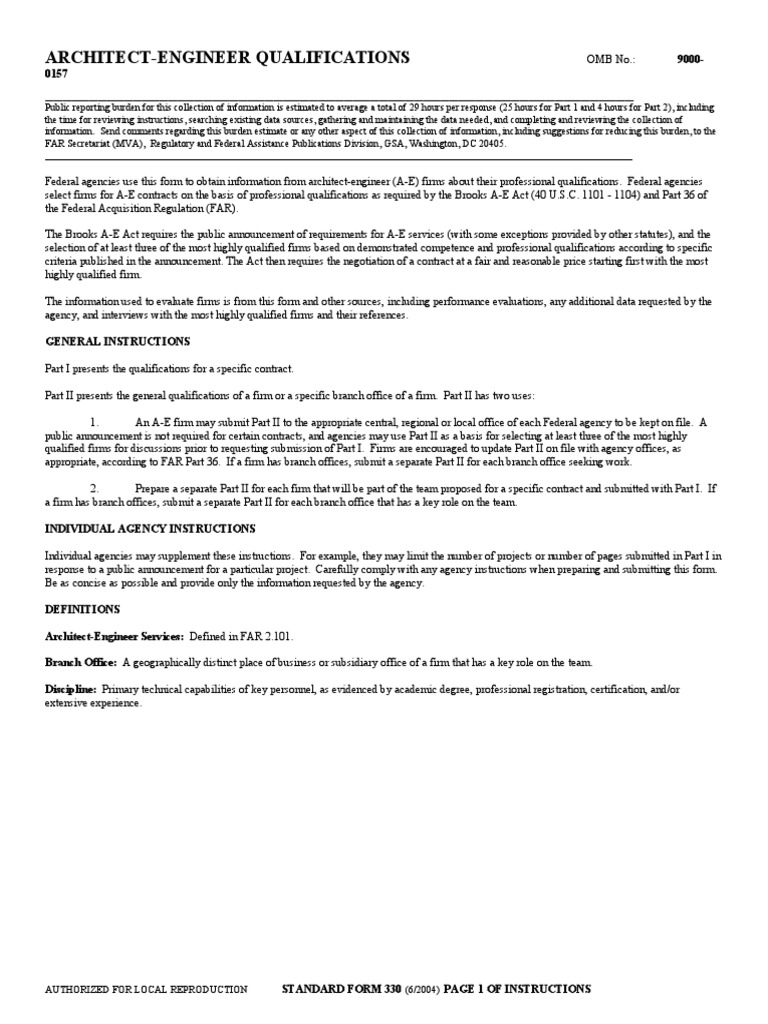 ArchitectEngineer Qualification PDF