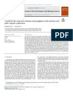 A Model For The Wing Crack Initiation and Propagation of The Inclined Crack Under Uniaxial Compression