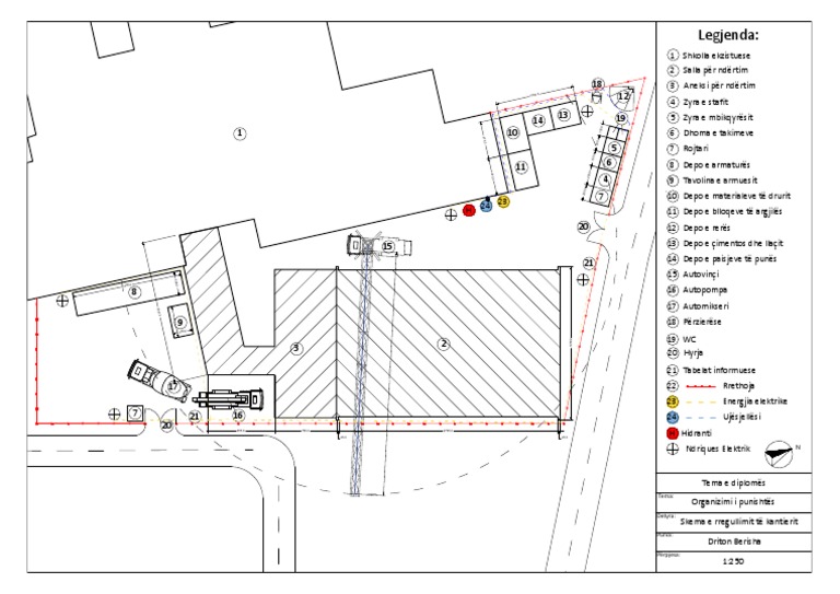 Skema e Rregullimit Të Kantierit-Model | PDF