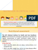 Nutrition in Critical Care Eng