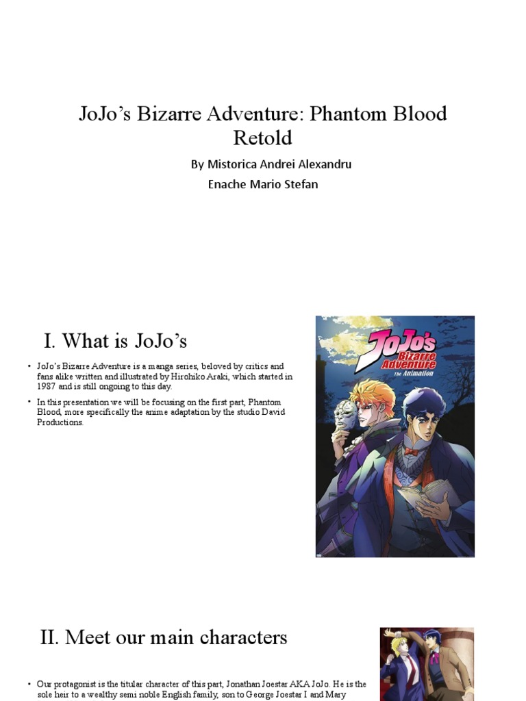 JoJos Bizarre Adventure Phantom Blood Retold 1