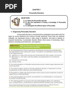 Chapter 7 Personality Disorders